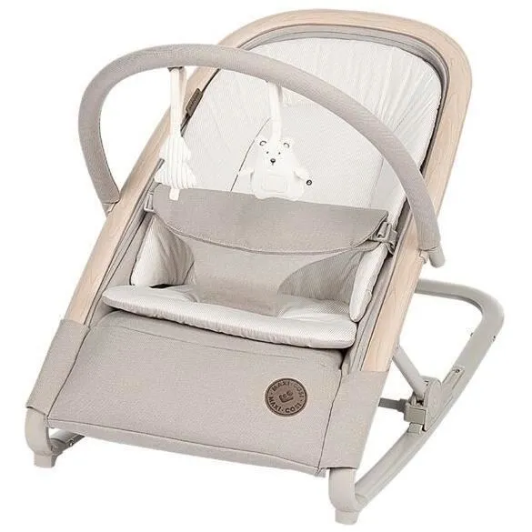MAXI-COSI Kori Transat léger, avec fonction balancelle, De la naissance à 2 ans (jusqu'à 15kg), Classic beige eco-0