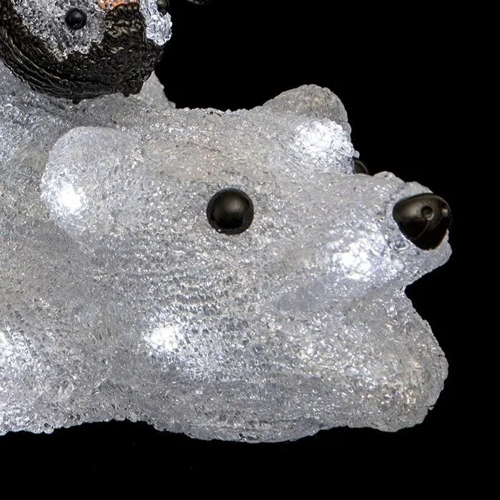 Ours + pingouins lumineux 80 LED-2