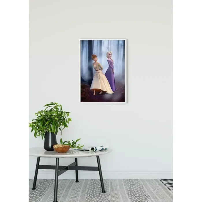 Poster Disney La Reine des Neiges 2 - Anna et Elsa en forêt - 50x70cm - Multicolor-2