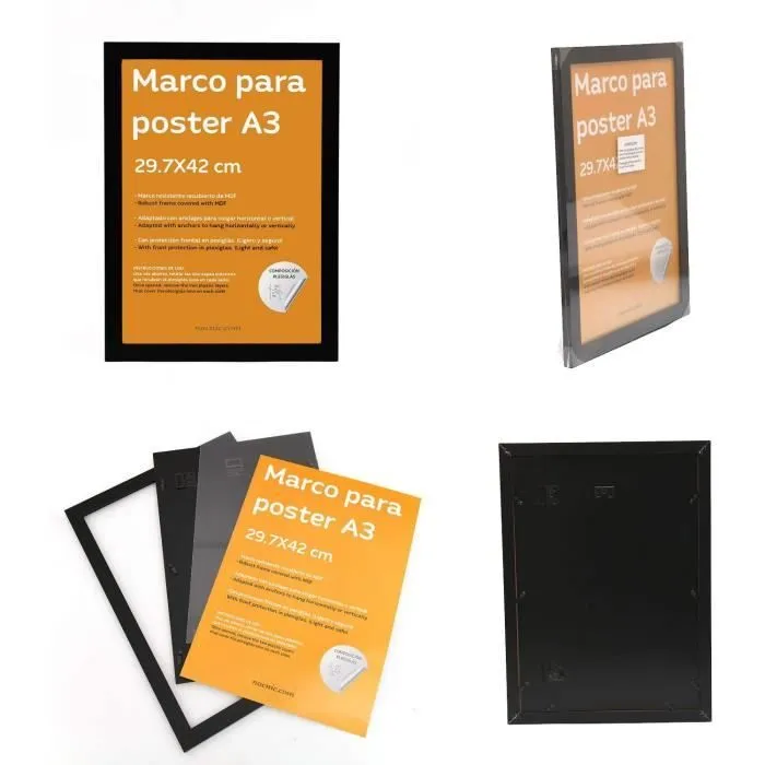 Poster affiche 80014-80015-80016-80017-A3-SM Poster affiche NACNIC Ensemble de quatre Affiches de style aquarelle, éclatde co-3
