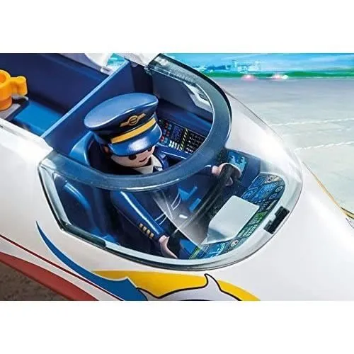 PLAYMOBIL - 6081 - Avion avec pilote et touristes-2