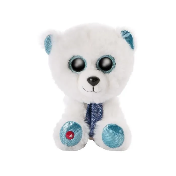 Nici peluche Benjie ours polaire junior 15 cm peluche/polyester blanc-0