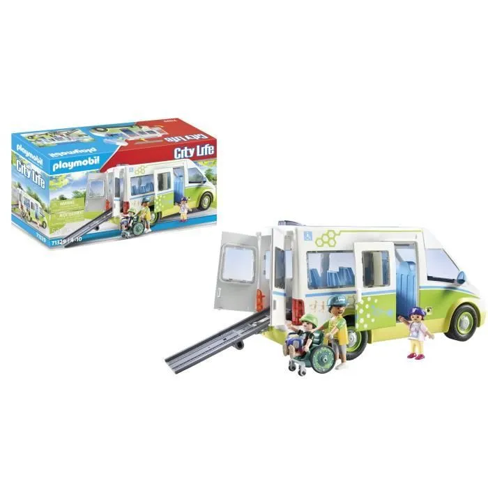 PLAYMOBIL 71329 Bus scolaire, City Life, L'école, 53 pièces, Dès 4 ans-2