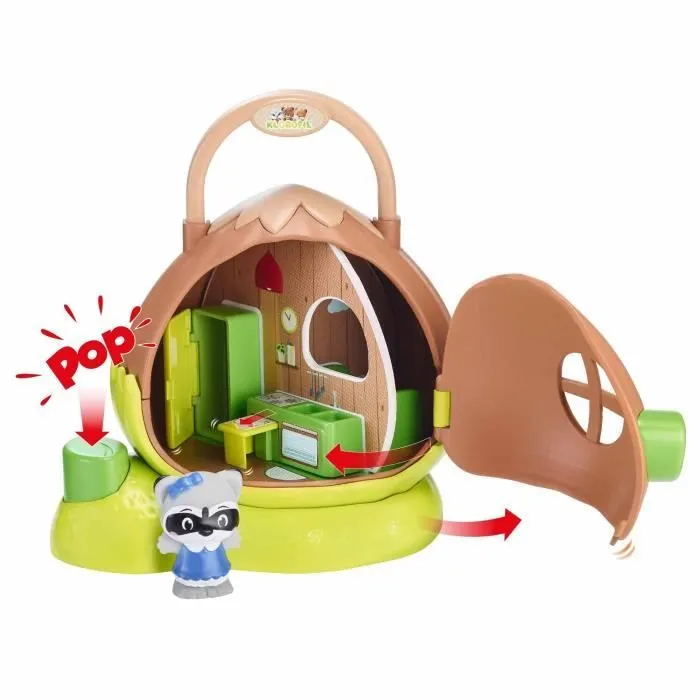 Maison Noisette Klorofil - VULLI - Pour Enfants de 18 Mois et Plus - 3 Parties Mobiles - Multicolore-0
