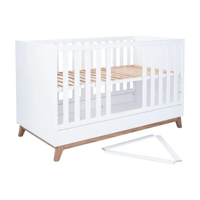 Ensemble Lit bébé Lina blanc-2