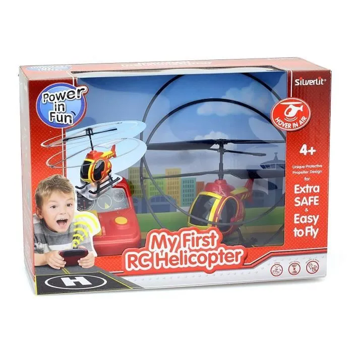 Hélicoptère télécommandé Pompier TOOKO - dès 4 ans - Rouge-4