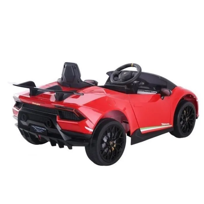 Voiture électrique 12V Lamborghini Huracan Rouge - Pack Luxe-2
