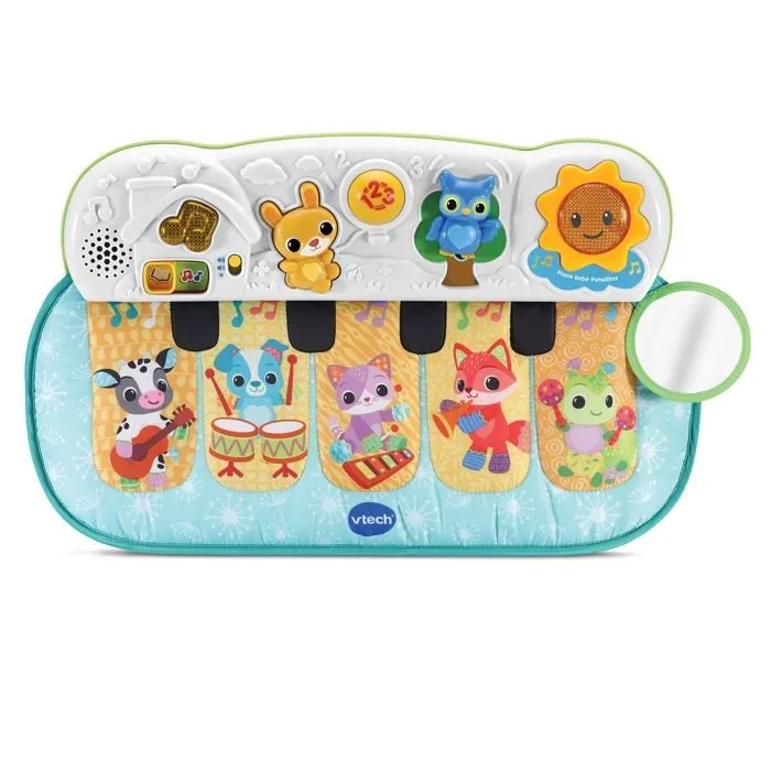 Cle eveil Vtech - 80-158167 - Baby - Piano bebe Pattins musicaux | Jouet pour bebe +3 Mois | Version ESP | Multicolore-2