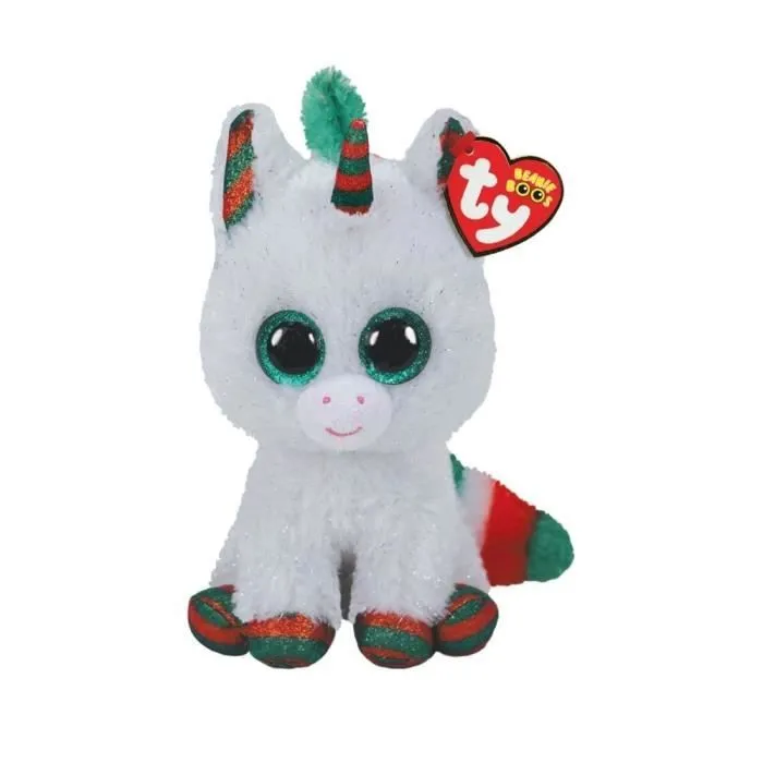 Peluche - TY - Beanie Boos - Noël Licorne - 15cm-0