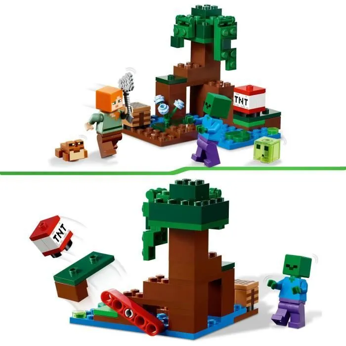 LEGO Minecraft 21240 Aventures dans le Marais, Jouet de Construction, avec Figurine Zombie-3