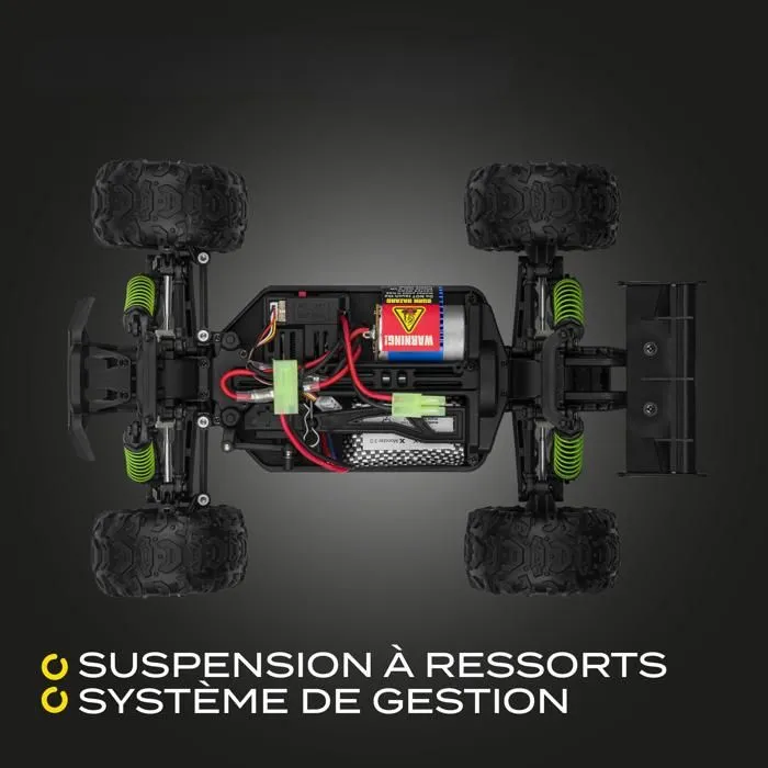 OVERMAX X-Monster 3.5 - RC Voiture télécommandée - 45 km/h - Échelle 1:18 - 40 min - Portée 100 m - Entraînement 4 x 4-3