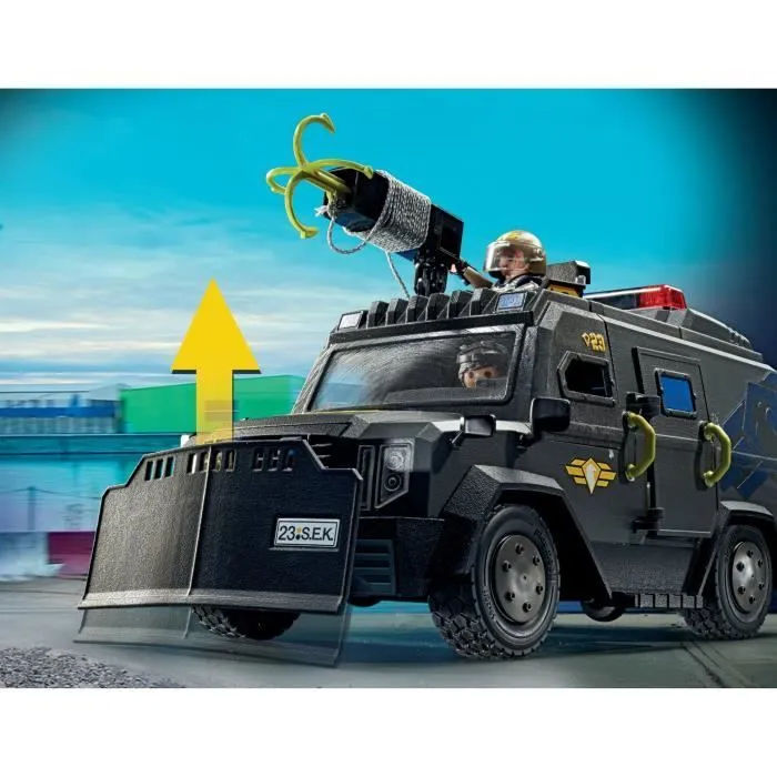 PLAYMOBIL 71144 Véhicule d'intervention des forces spéciales, Les policiers, City Action, Unité d'élite, 73 pièces, Dès 5 ans-3