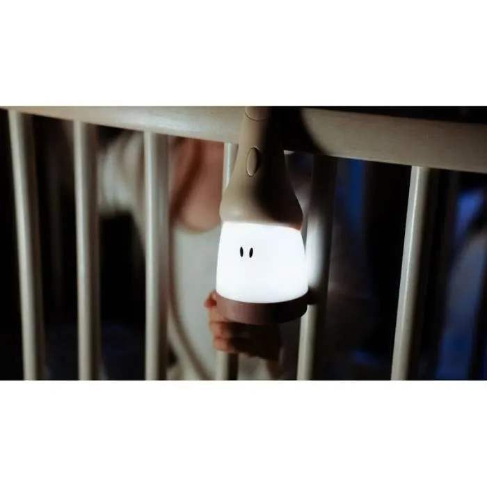 BEABA Veilleuse et lampe torche 2 en 1, nomade, rechargeable USB, longue autonomie 90h, Rose dragée-2