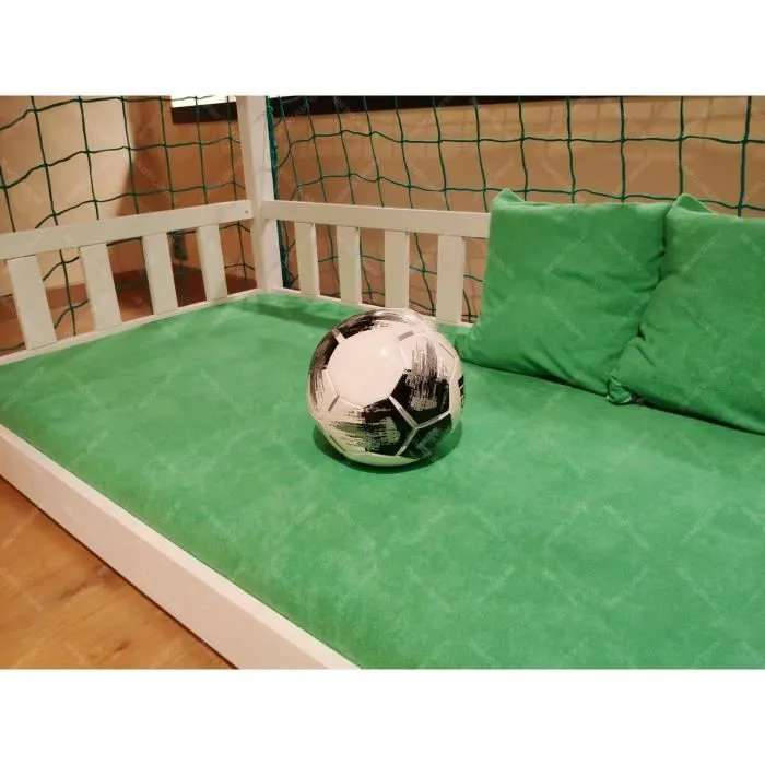 Lit Cabane Football pour enfants - 120x60cm-3
