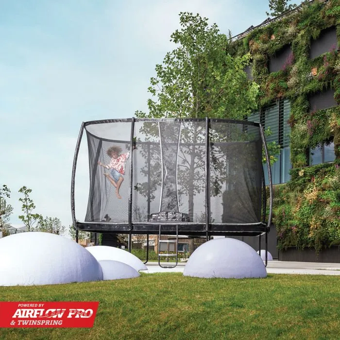 Trampoline ecologique sur pied Champion ECO 410 + filet de sécurité, BERG-3