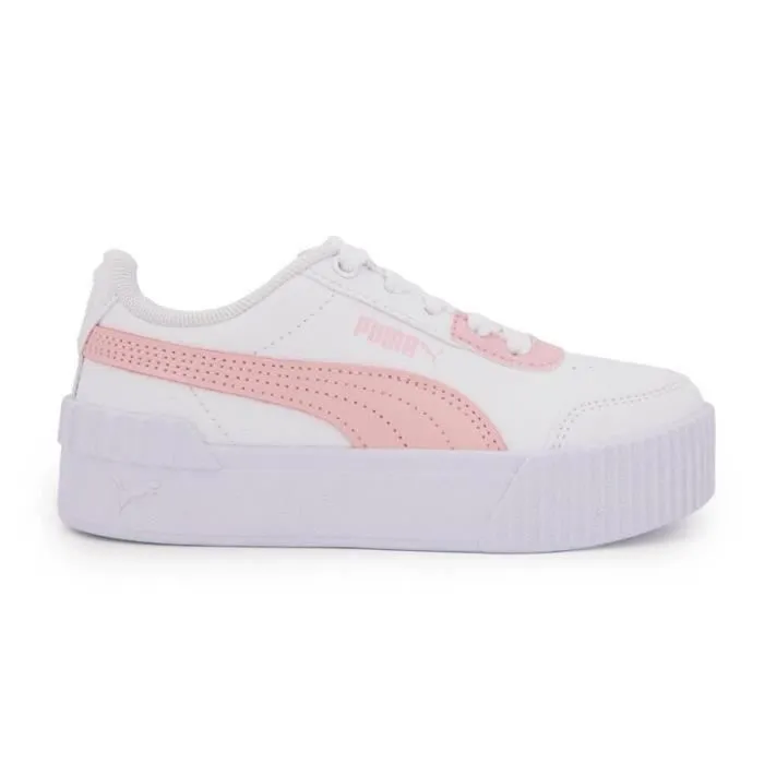 Baskets - PUMA - Carina Lift Ps - Bi color rose poudré - Enfant - Lacets-0