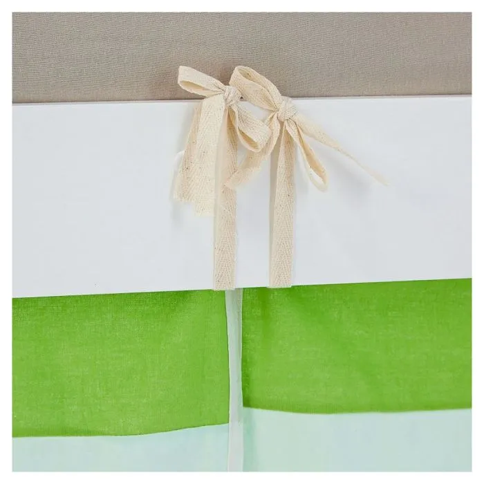 Lit mi-hauteur - HomeStyle4U - 2967 - 90x200 cm - Rideau tunnel vert - Échelle réversible-4