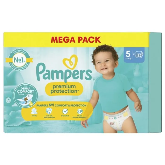 Pampers Premium Protection Taille 5 Couches x82 11 kg - 16 kg-0