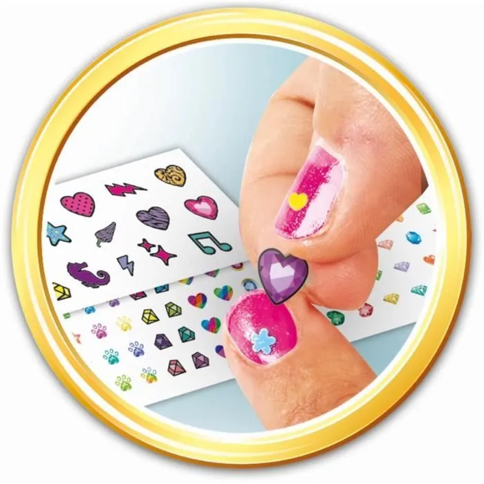 Clementoni - Nail art studio - Machine à paillettes + sècheuse vernis - Vernis inclus-2
