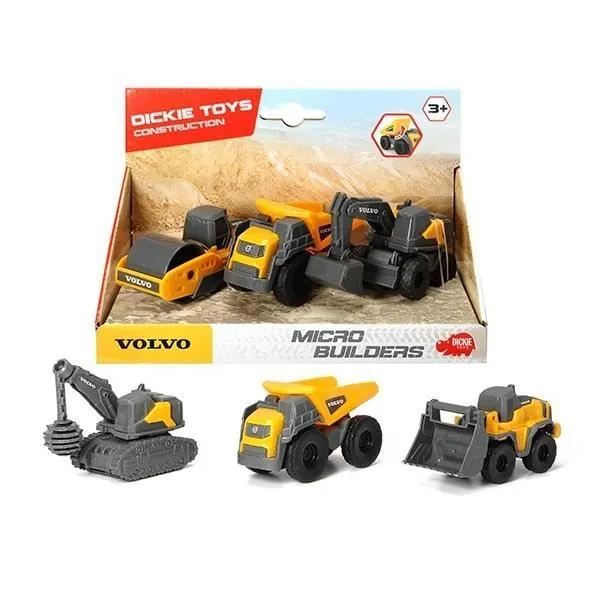 Véhicules de chantier - SMOBY - Volvo 3-PAK - Camion benne - Chargeur sur pneus - Mixte - 3 ans-2