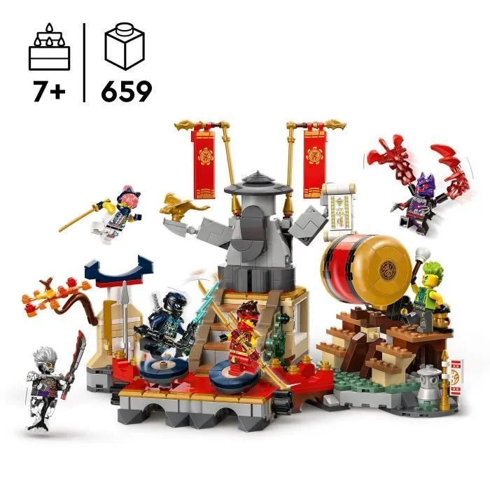 LEGO® NINJAGO® 71818 L’arène de combat du tournoi - Jouet d'action ninja pour enfant-1