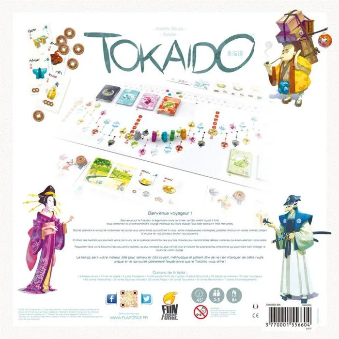 Jeu de société - ASMODEE - Funforge Tokaido - Voyage au Japon - 45 min - 2 à 5 joueurs-4