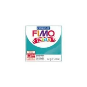 Pâte à modeler - Fimo - Fimo Kids - Turquoise - 42 grammes - Souple et facile à modeler-0