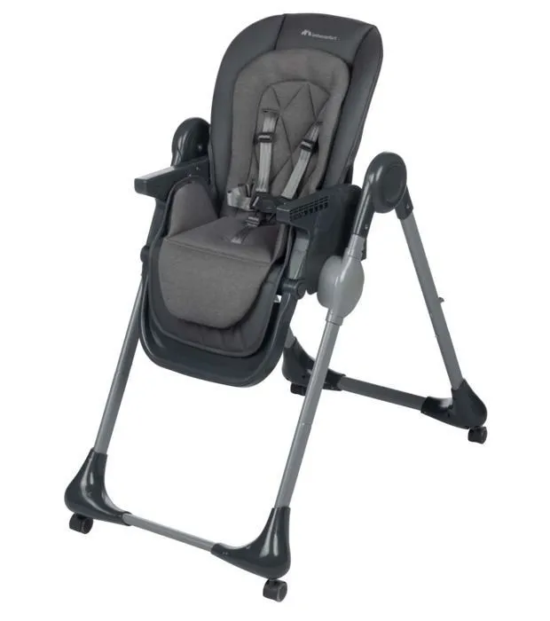 BEBECONFORT OLEA Chaise haute bébé, évolutive, multi-positions; de la naissance à 3 ans (15 kg), Mineral Graphite-3