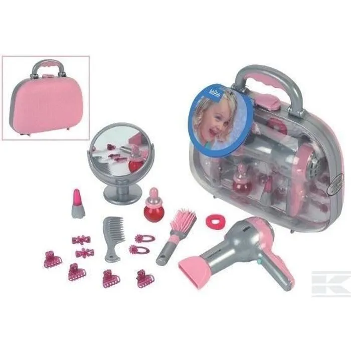 KLEIN - Mallette de coiffure Braun avec sèche-cheveux électronique-0