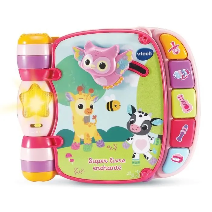 VTECH BABY - Super Livre Enchanté des Baby Loulous - Rose-0