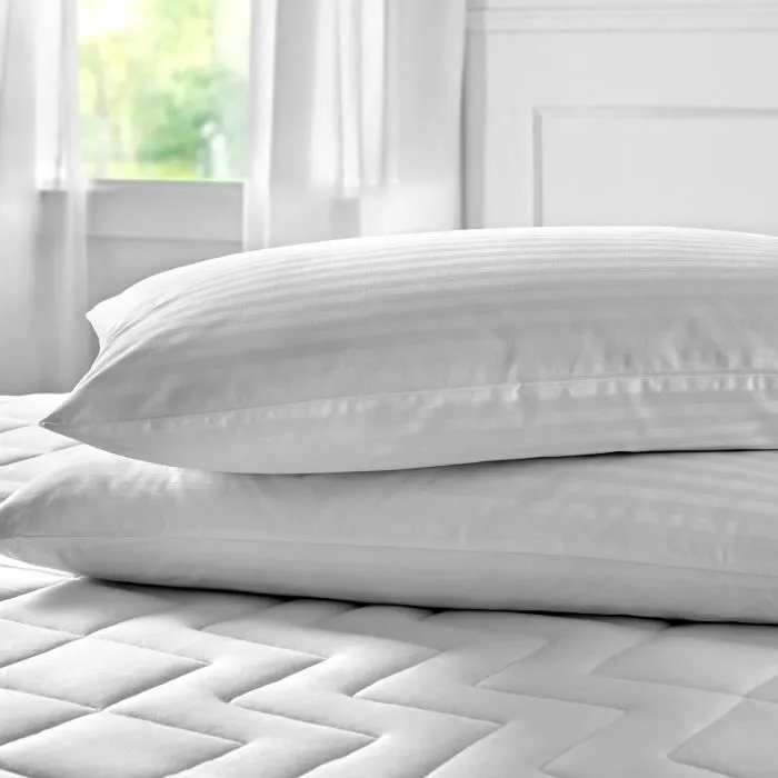 Taie d'oreiller en coton 100% avec taie lavable - PIKOLIN HOME - 90x40cm - Blanc - Naturelle - Uni-1