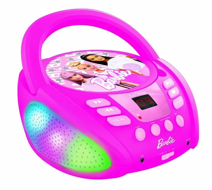 Lecteur CD Bluetooth - Barbie - Multicolore - Bluetooth 5.0 - Prise auxiliaire - Effets lumineux-2