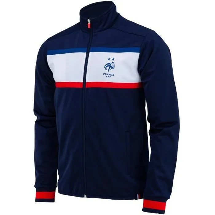 Veste FFF - EQUIPE DE FRANCE - Enfant - Polyester - Marine - Football-0