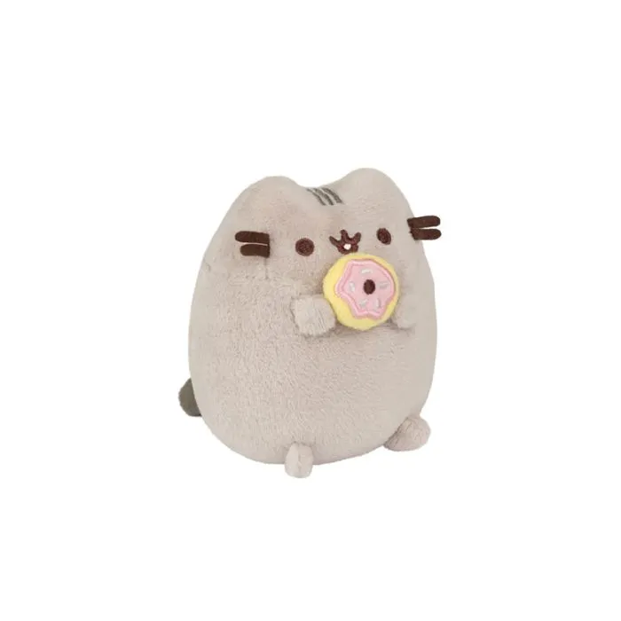 Mascotte en peluche - Pusheen - 13 cm - Beignet rose - Haute qualité - Conception mignonne-1