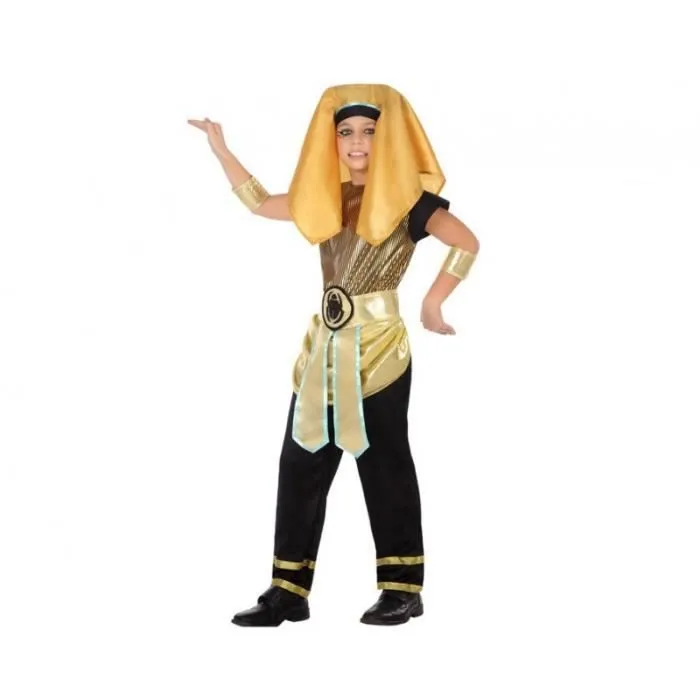 Déguisement roi d'Egypte - AC-DÉCO - Pour enfant de 3/4 ans - Costume 6 pièces en polyester-0