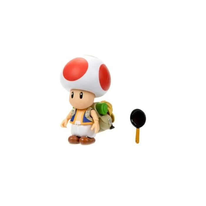 Figurine Toad Super Mario Bros. le film - JAKKS PACIFIC - 13 cm - Intérieur - Blanc-3