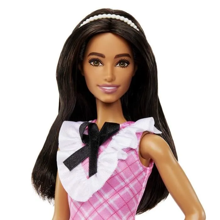 Barbie Fashionistas 209 avec cheveux noirs et robe écossaise - Poupée Mannequin - BARBIE - HJT06 - POUPEE MANNEQUIN BARBIE-2