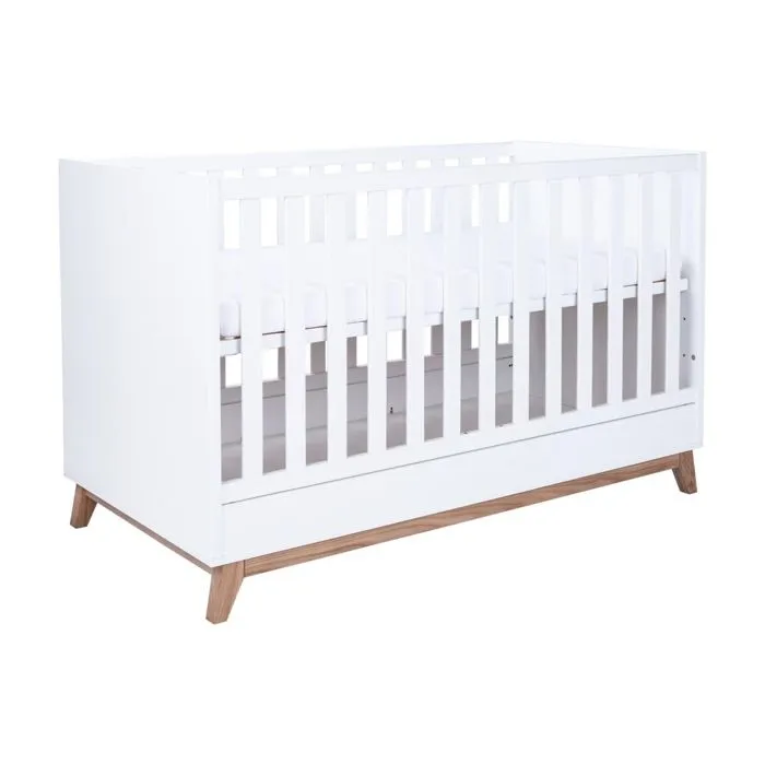 Ensemble Lit bébé Lina blanc-1