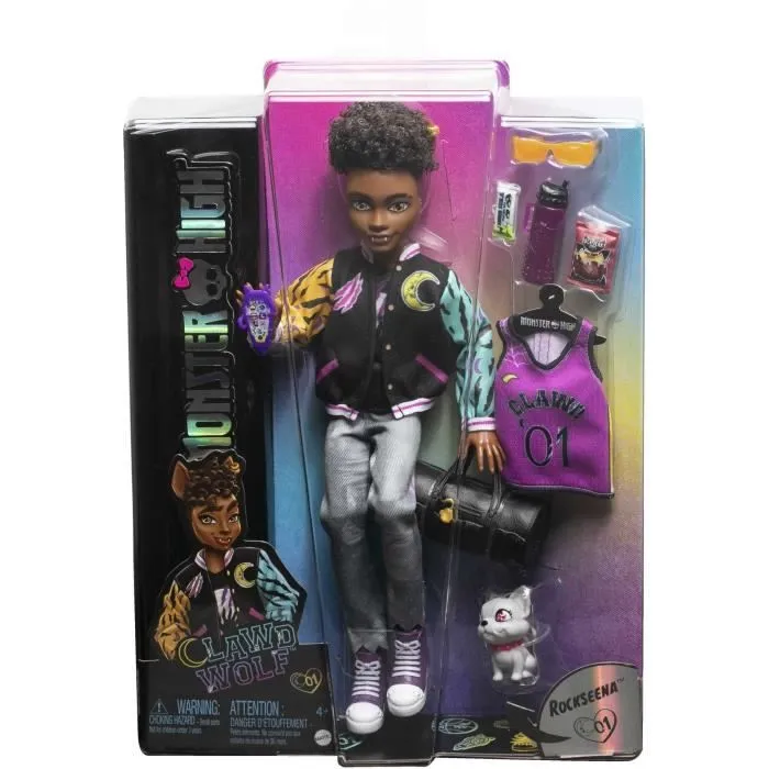 Monster High-Clawd Wolf-Poupée avec animal et accessoires HNF65-5