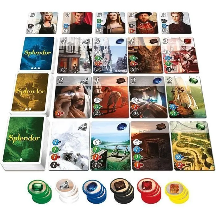 Jeu de société Splendor - ASMODEE - Unbox Now - À partir de 10 ans - 2 à 4 joueurs - 30 min-1