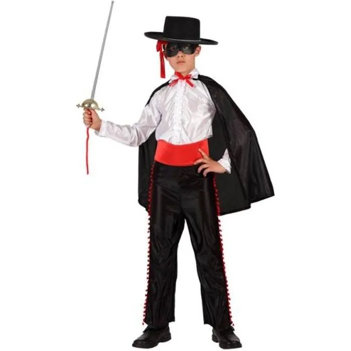 Déguisement Zorro Chemise Blanche - Atosa - Taille 5/6 ans - Mixte-0