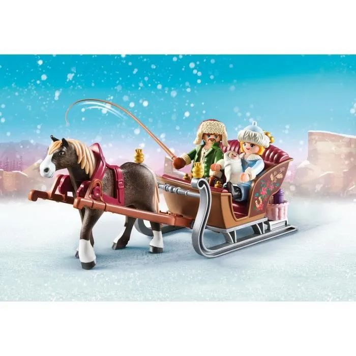 PLAYMOBIL 70397 - Spirit - Calèche d'hiver-1