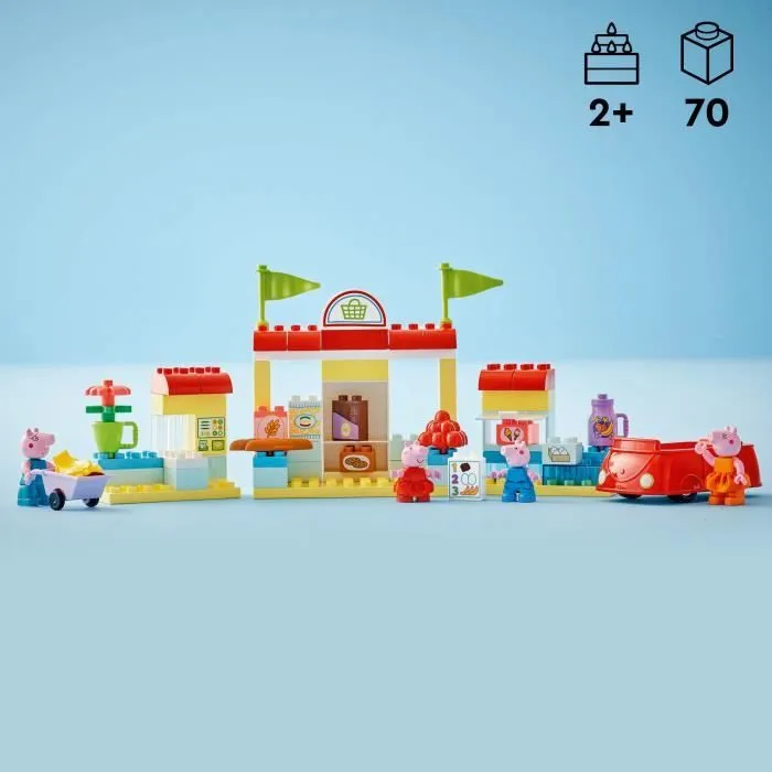 LEGO® DUPLO® 10434 Le Supermarché de Peppa Pig - Jouet Enfants 2 Ans-3
