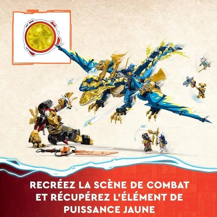 LEGO® NINJAGO 71796 Le Dragon Élémentaire contre le Robot de l’Impératrice, Grand Jouet-4