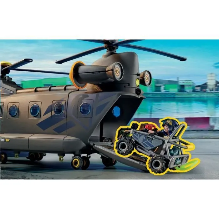 PLAYMOBIL 71149 Hélicoptère de transport des forces spéciales, Les policiers, City Action, Unité d'élite, 117 pièces, Dès 5 ans-4