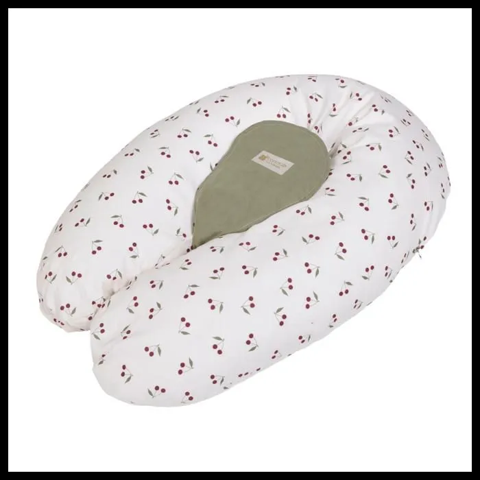 Candide - Coussin d'allaitement et de grossesse 3en1 Multirelax Cerises-3