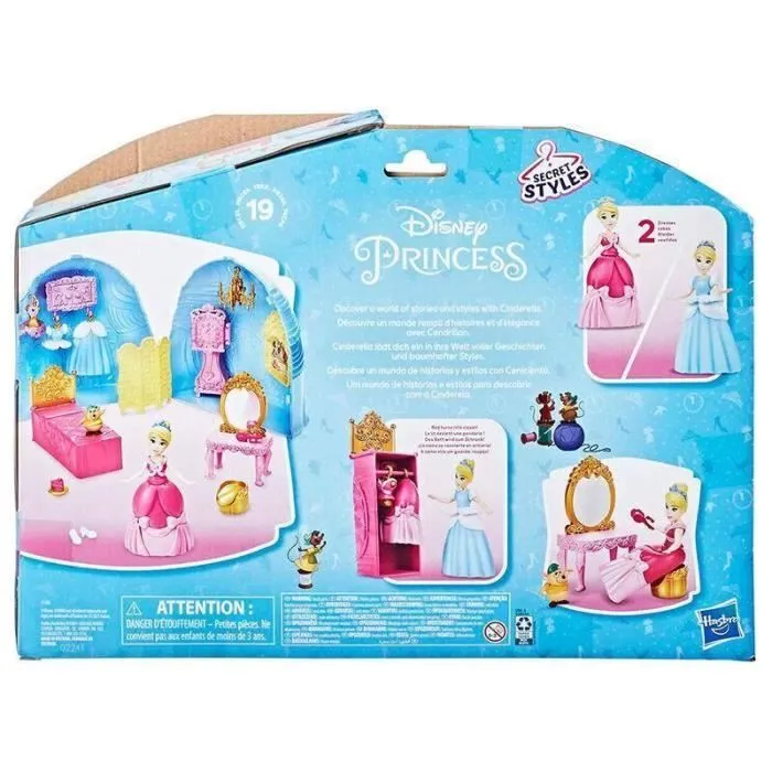 Poupée Cendrillon et ses surprises - Coffret Secret Styles Disney Princesses-2