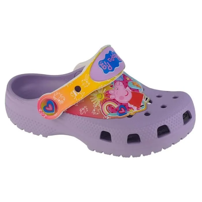 Chaussons - CROCS - Classic Fun I am Peppa Pig T Clog 207915-530 - Violet - Confortables - Pratiques-0