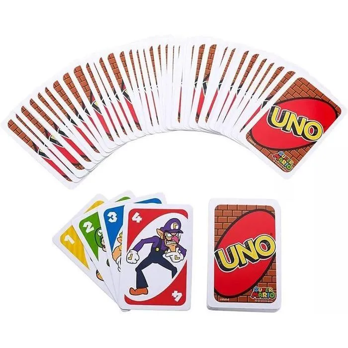Mattel Games - Uno Super Mario Bros - Jeu de Cartes - Dès 7 ans DRD00-1