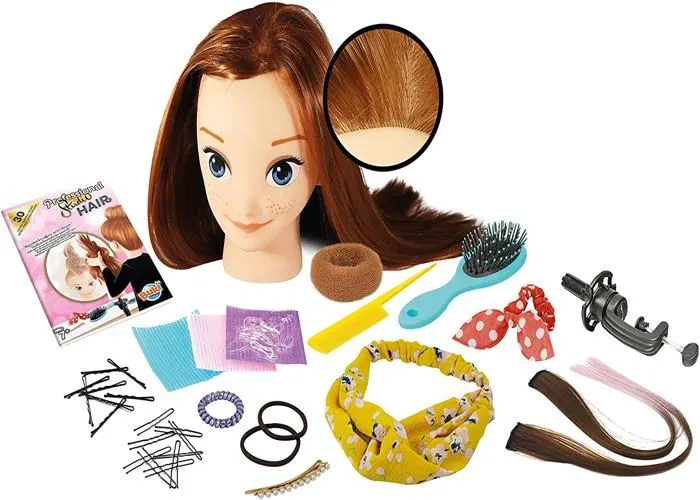 Kit de coiffure BUKI FRANCE Professional Studio Hair - Tête à coiffer de qualité professionnelle avec accessoires-3